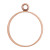Bezel - Pendant: Circle Open Large Single Loop by Nunn Design | 1 Each
