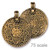 TierraCast Charms: Pendant, 8 Fold Path | Pk of 1