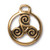 Tierracast Charms: Drop, Triskele | Pk of 3