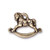Tierracast Charms: Drop, Rocking Horse | Pk of 4