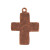 Nunn Charm - Hammered Cross | 1 Each