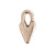 Charms: Primative Heart by Nunn Design | 1 Each