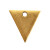 Charms: Itsy Flat Tag Triangle Metal Stamping Blank by Nunn Design | 1 Each
