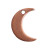Charms: Itsy Flat Tag Crescent Moon Metal Stamping Blank by Nunn Design | 1 Each