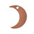 Charms: Itsy Flat Tag Crescent Moon Metal Stamping Blank by Nunn Design | 1 Each