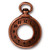 Charms: Drop, Clock by TierraCast | Pk of 2
