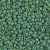 Round Seed Bead by Miyuki - #411-FR Green Opaque Rainbow Matte