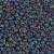 Round Seed Bead by Miyuki - #401-FR Black Opaque Rainbow Matte