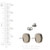 Nunn Ear Post: Small Square | 1 Pair