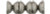 Teacup Bead 2x4mm - ColorTrends: Saturated Metallic Frost Gray