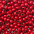 Heavy Metal Round Seed Bead - Red