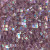 Half Tila Beads - #0256 Smoky Amethyst Transparent Rainbow