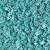 Quarter Tila Beads - #0412FR Turquoise Green Opaque Rainbow Matte