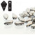 Kite Bead - Aluminum Silver Kite Bead - Aluminum Silver