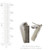 Nunn Ear Post: 22mm Rectangle | 1 Pair