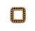 TierraCast Bead Frame - 6mm Square Antique Gold | Pk of 2