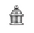 Cord Ends: 8mm Pagoda - Tin Oxide -  by TierraCast