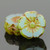 Hibiscus Flower - 9mm Aqua Opaline Picasso