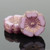 Hibiscus Flower - 12mm Pink Opaline with Purple Bronze Finish