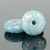 Disc Spacer (6mm) - Ice Blue Silk with Antique Silver Finish
