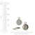 Nunn Charms: Itsy Hammered Circle Single Loop | 1 Each