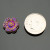 Wild Rose - 14mm Pink Transparent Matte with Purple and Copper Half Coat