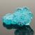 Wild Rose - 14mm Bright Aqua Blue Transparent with Blue Turquoise Wash