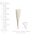 Nunn Design: Flat Tag Large Inverted Triangle Single Hole | 1 Each