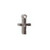 Charms: Tiny Hammered Cross by Nunn Design | 1 Each