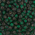 5/0 Triangle Bead - #1806F Dark Green Transparent Silver Lined Matte