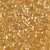 10/0 Triangle Bead - #1102F Gold Transparent Silver Lined Matte