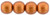 Round Bead - #06B06 Saturated Metallic Russet Orange