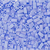Half Tila Beads - #0494FR Light Periwinkle Opaque Rainbow Matte