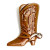Western Boot Button 3/4" by Susan Clarke