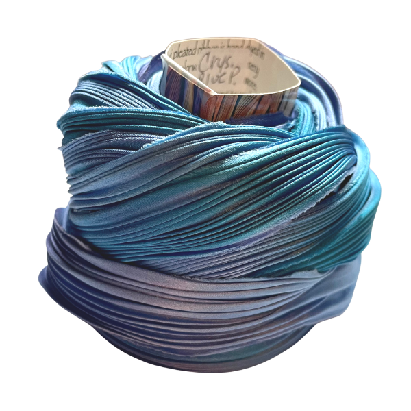 Shibori Ribbon - Crystal Blue Persuasion