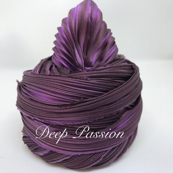 Shibori Ribbon - Deep Passion