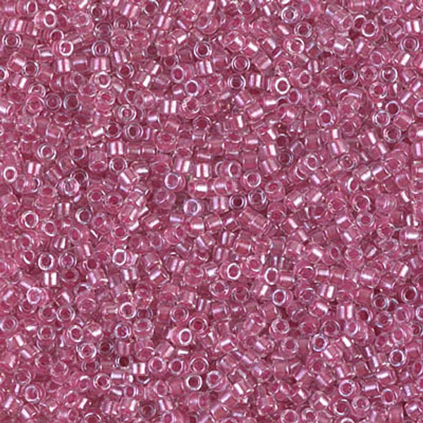 Delica Seed Bead - #0902 Peony Pink Inside Color Lined Sparkle