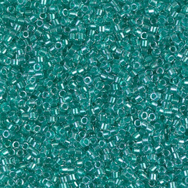 Delica Seed Bead - #0904 Aqua Green Inside Color Lined Sparkle