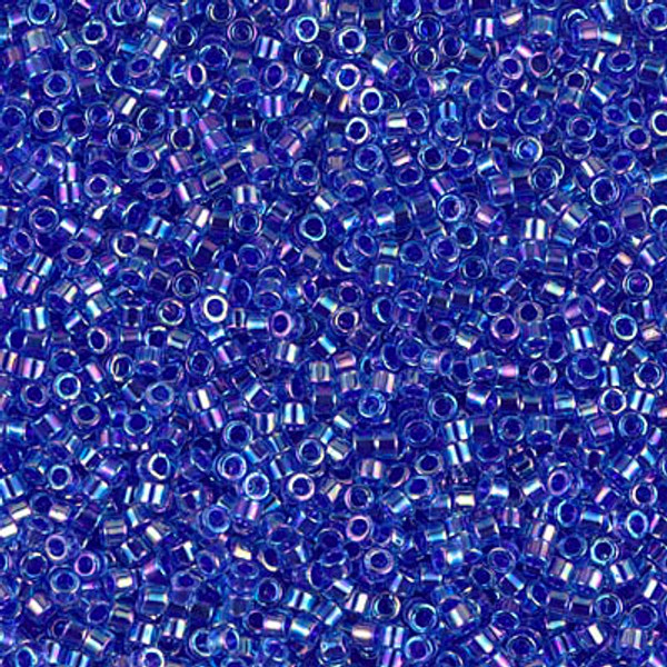 Delica Seed Bead - #0063 Cobalt / Sapphire Inside Color Lined Rainbow