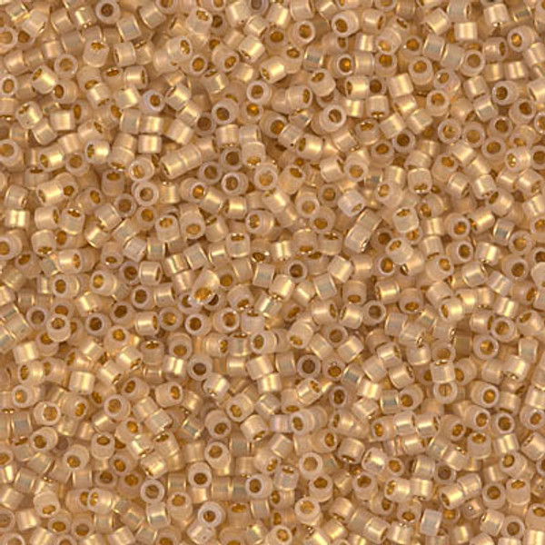 Delica Seed Bead - #0230 24Kt Gold / Opal Inside Color Lined