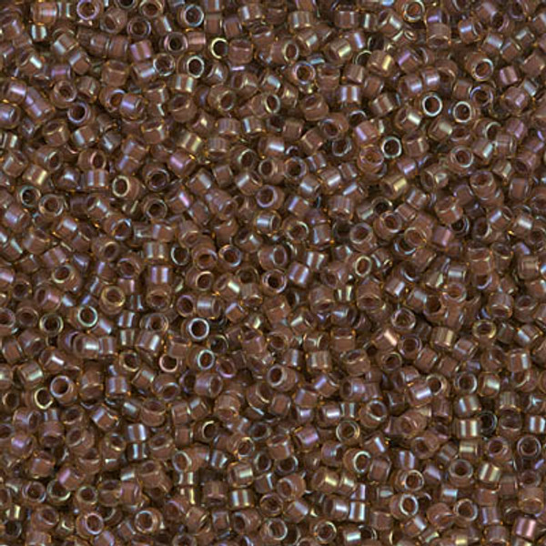 Delica Seed Bead - #0287 Cinnamon / Topaz Inside Color Lined Luster