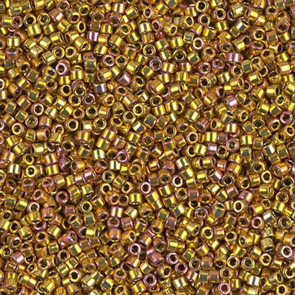 Delica Seed Bead - #0501 24Kt Gold Rainbow