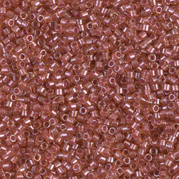 Delica Seed Bead - #0913 Salmon / Topaz Inside Color Lined Sparkle