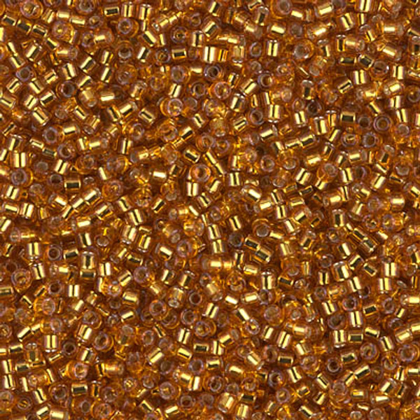 Delica Seed Bead - #1201 Marigold Transparent Silver-Lined