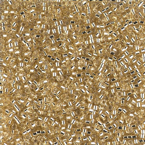 Delica Seed Bead - #1212 Light Straw Transparent Silver-Lined