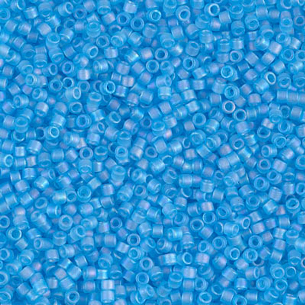 Delica Seed Bead - #1284 Ocean Blue Transparent Rainbow Matte