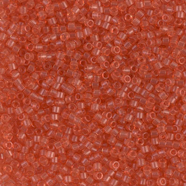 Delica Seed Bead - #1302 Dyed Peach Transparent
