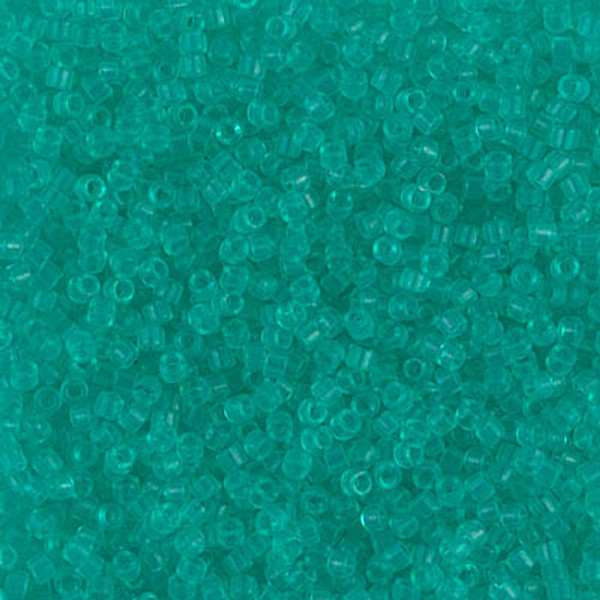 Delica Seed Bead - #1304 Dyed Dark Mint Green Transparent