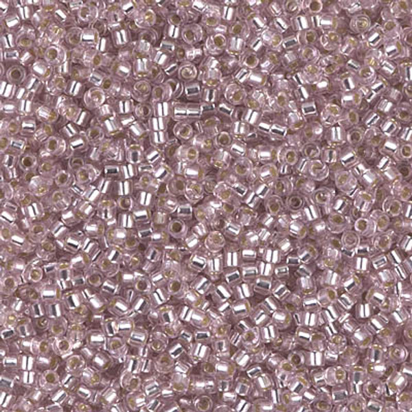 Delica Seed Bead - #1433 Pale Blush Transparent Silver-Lined - *Discontinued*