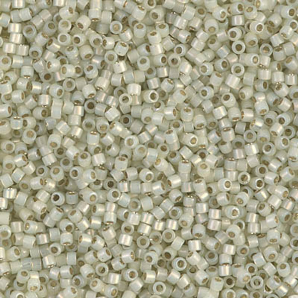 Delica Seed Bead - #1453 Pale Lime Opal Silver-Lined - *Discontinued*